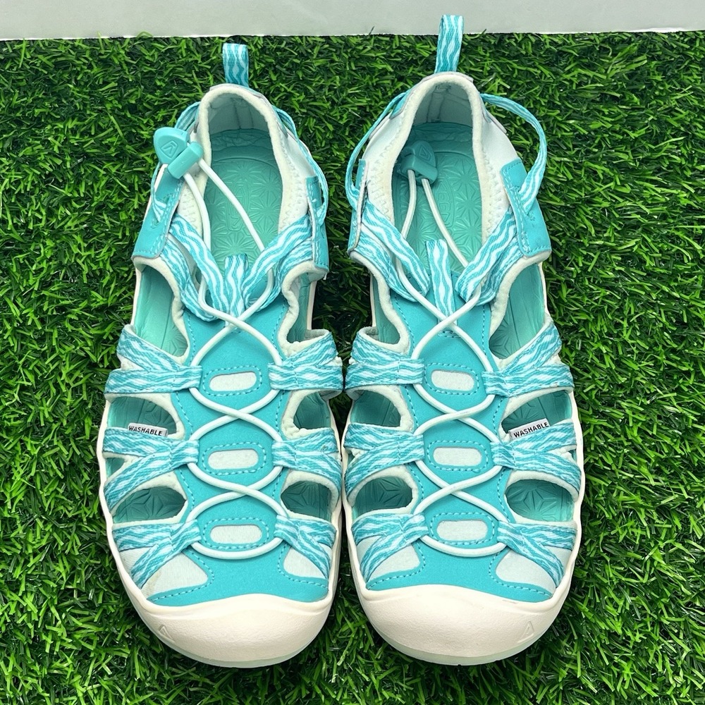 Keen Women's Outdoor Waterproof Sandals Waterfall/Blue Glass Moxie Size US 5